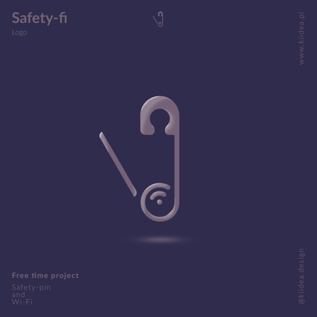 Projekt logo safety-fi - wersja wypukła