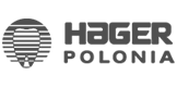 Logo Hager Polonia - monochromatyczne