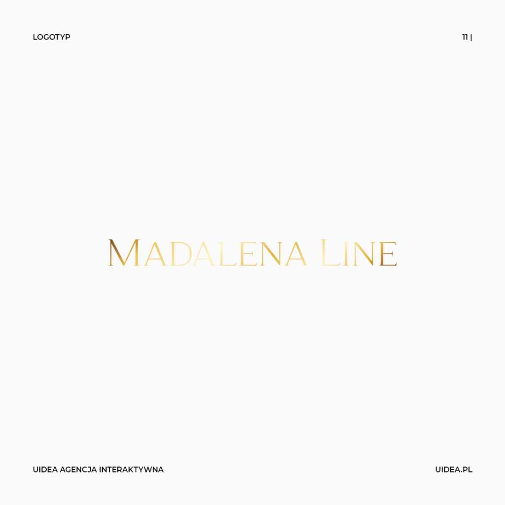 Projekt graficzny logo Madelena Line - sam tekst