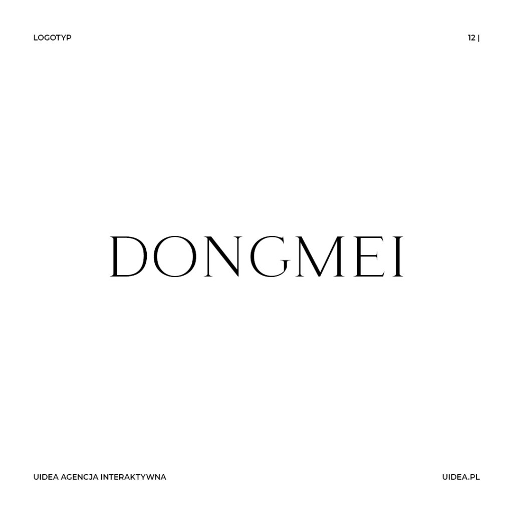 Projekt graficzny logo Dongmei - logotyp tekst