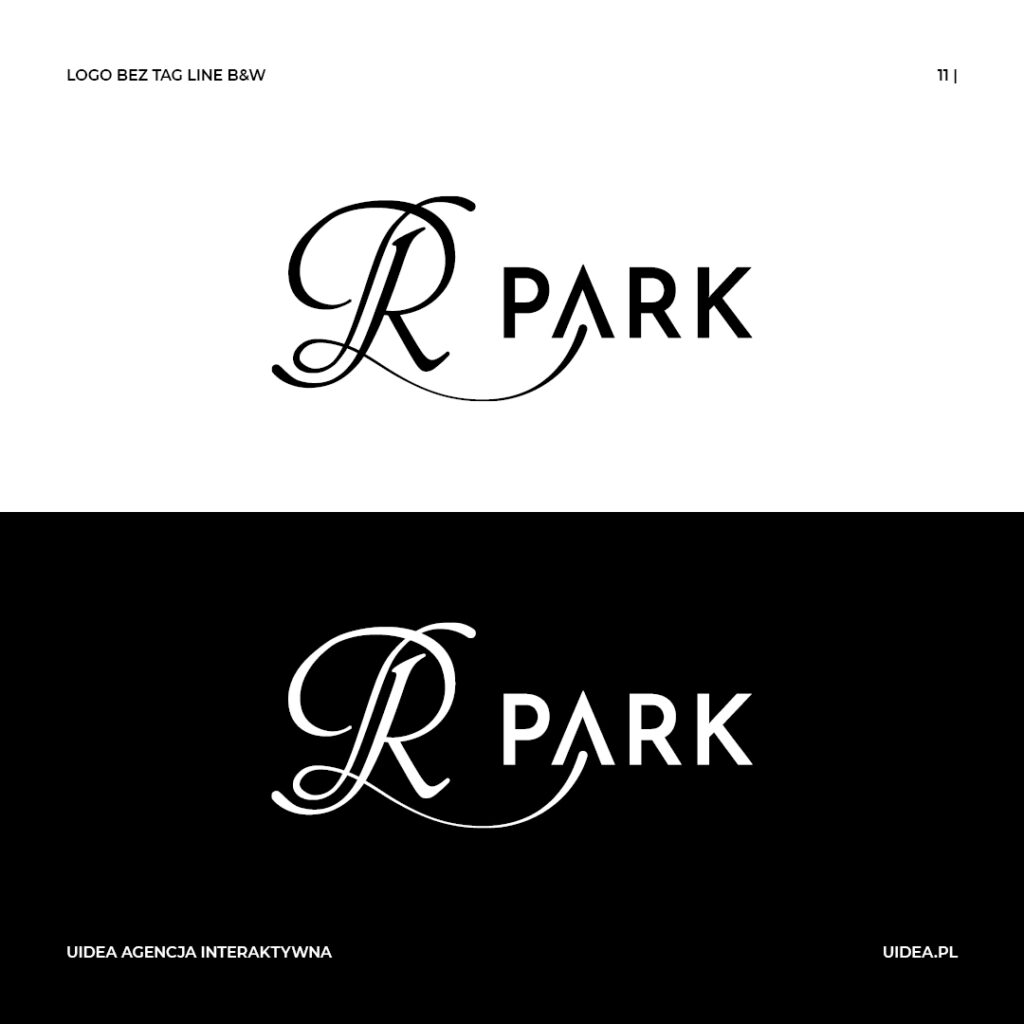 Projekt graficzny logo Park Handlowy - bez tag line czarne i białe