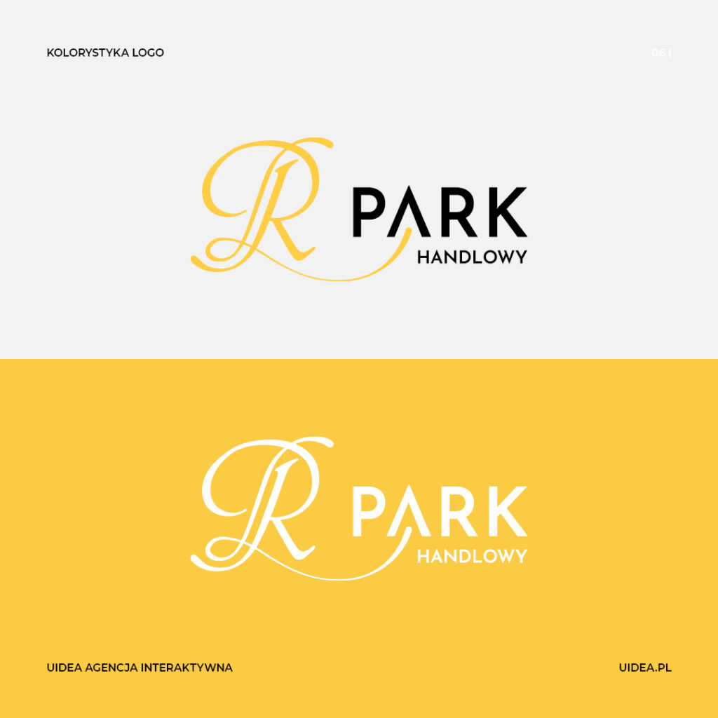 Projekt graficzny logo Park Handlowy - kolorystyka