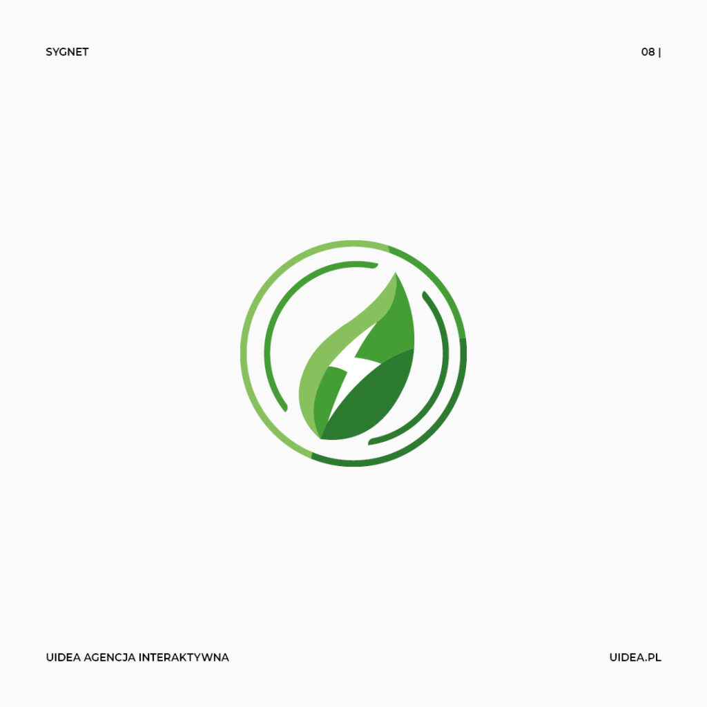 Projekt graficzny logo Verde Energy Group - sygnet