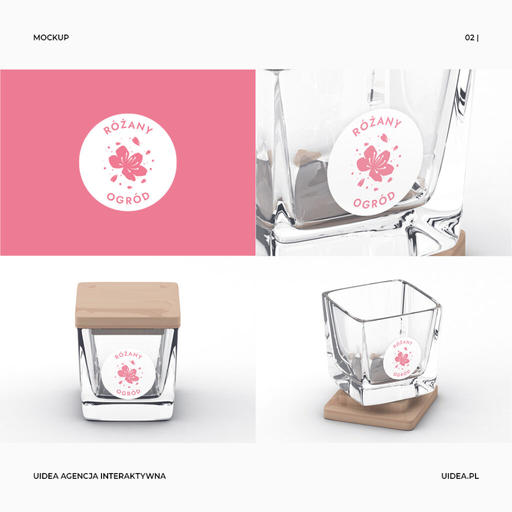 Projekt etykiet dla Dongmei - wizualizacja etykiety świecy zapachowej - mockup