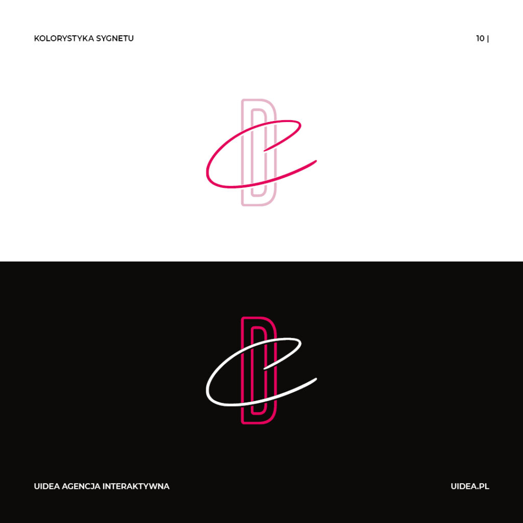 Projekt graficzny logo Custom Design by Karoling Jung - sygnet kolorystyka