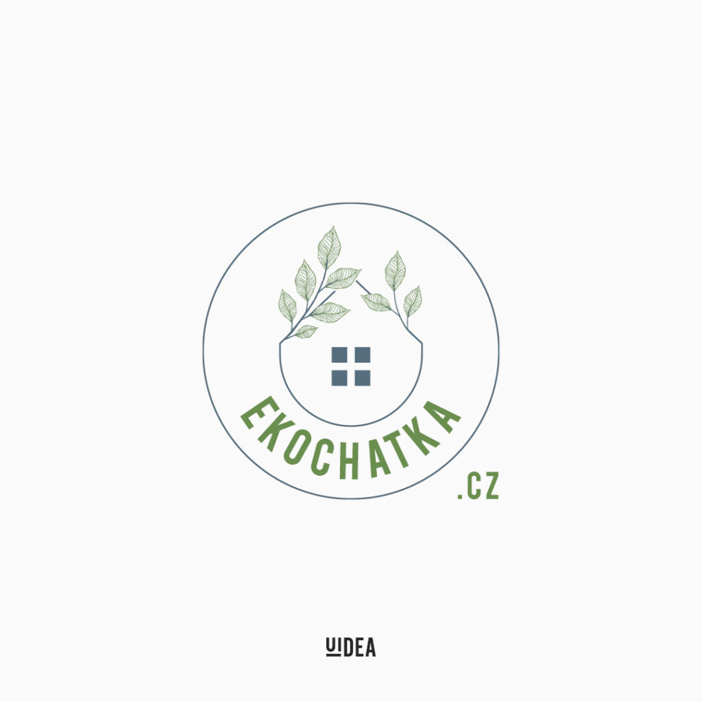 Projekt graficzny logo Ekochatka.cz