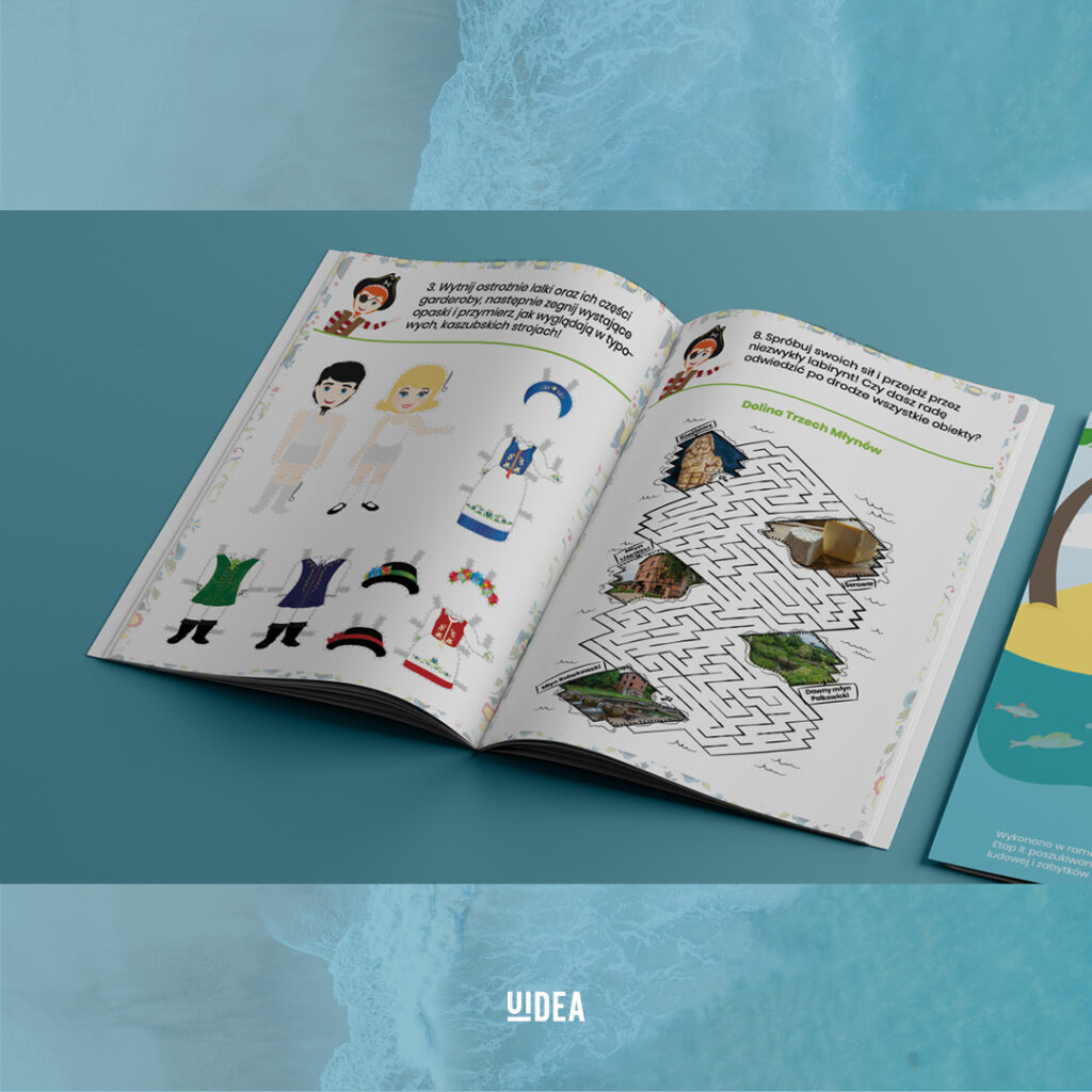 Projekt książeczki dla dzieci wizualizacja